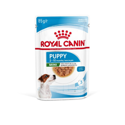 Royal Canin Mini Puppy Корм консервированный для щенков мелких пород в возрасте до 10 месяцев, кусочки в соусе - 85 гр
