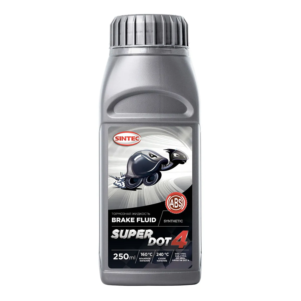 Тормозная жидкость Sintec Super DOT-4, 250 мл