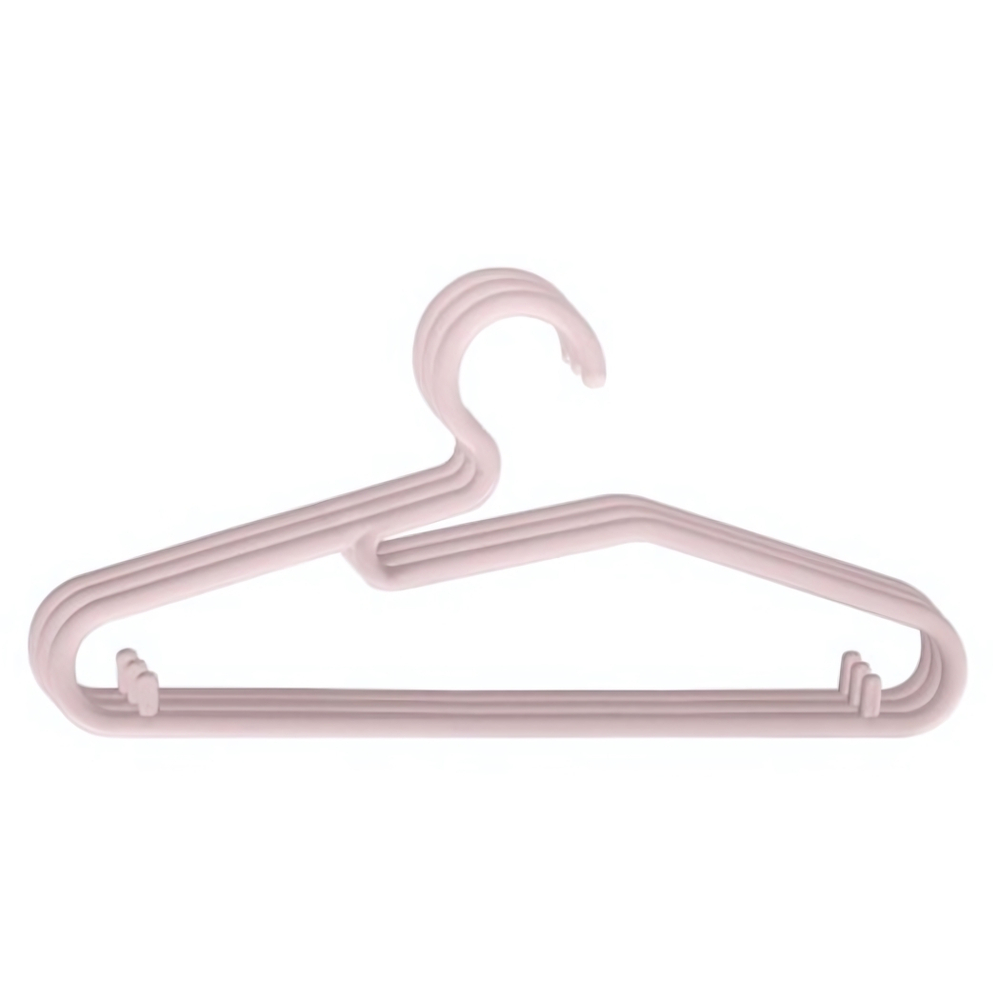 Плечики детские в наборе 3шт «ЭКСПЕРТХАУС», цвет розовый, 34см