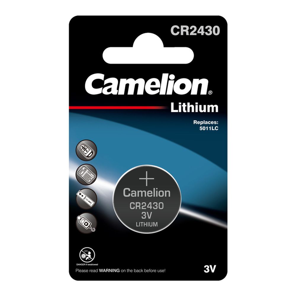 Батарейка Camelion CR2430 литиевая, BP1