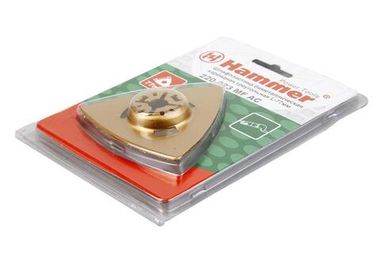 54513 Полотно для МФИ Hammer Flex 220-023 MF-AC 023 шлифпластина треугольная, 77мм, керамика Hammer 220-023