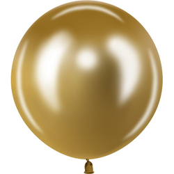 Шар (24''/61 см), Золото, хром, 1 шт., 512-24K1