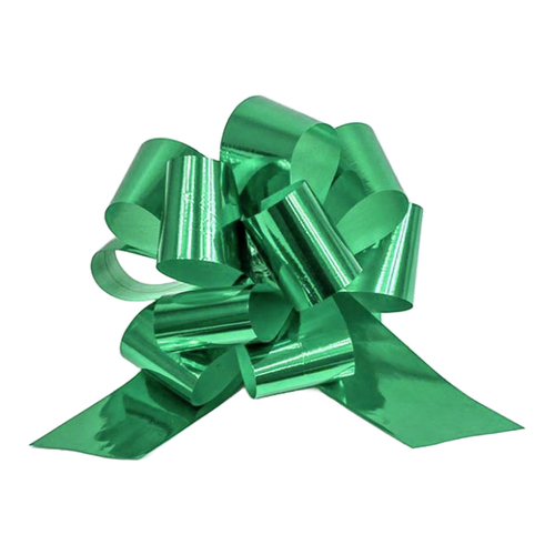 Бант 5 х 5 см. Металлик Для Упаковки Подарка (Зеленый)