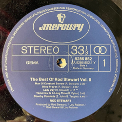 Винтажная виниловая пластинка LP The Best Of Rod Stewart Vol. 2 (Germany 1978)