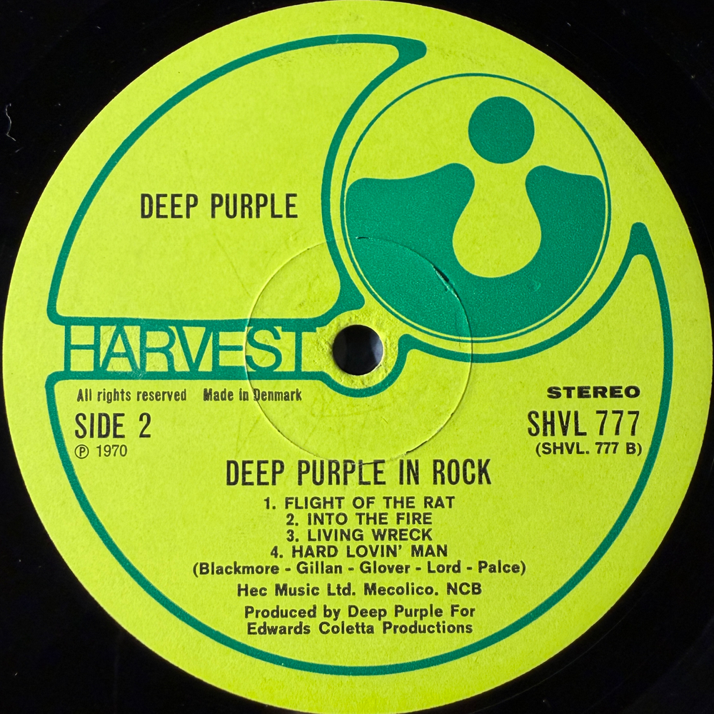 Deep Purple - Deep Purple In Rock (Дания 1970г.)