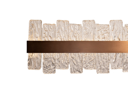 Люстра подвесная прямоугольная 140см Garda Decor золотая