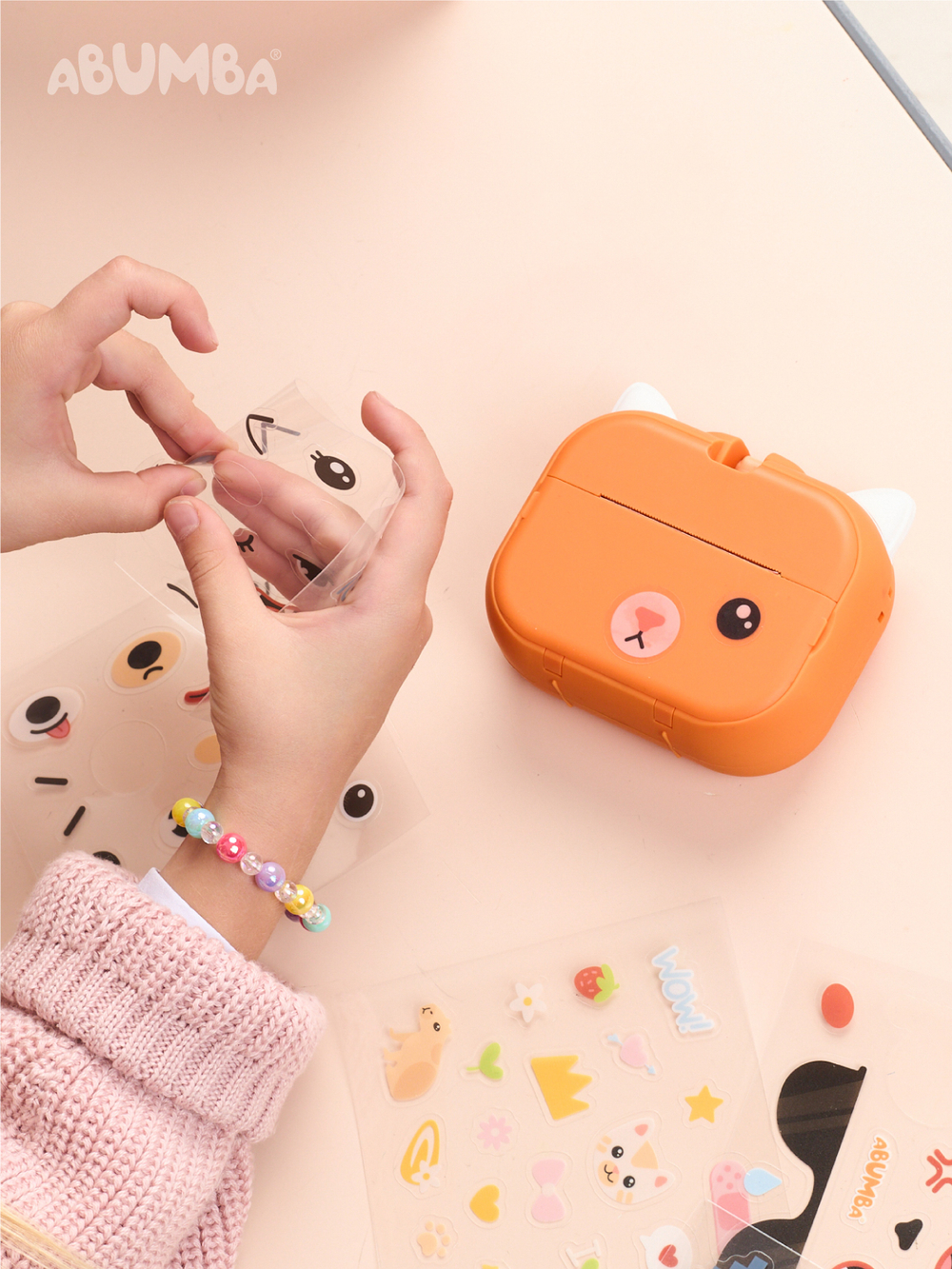 Фотоаппарат детский мгновенной печати Abumba Лисёнок