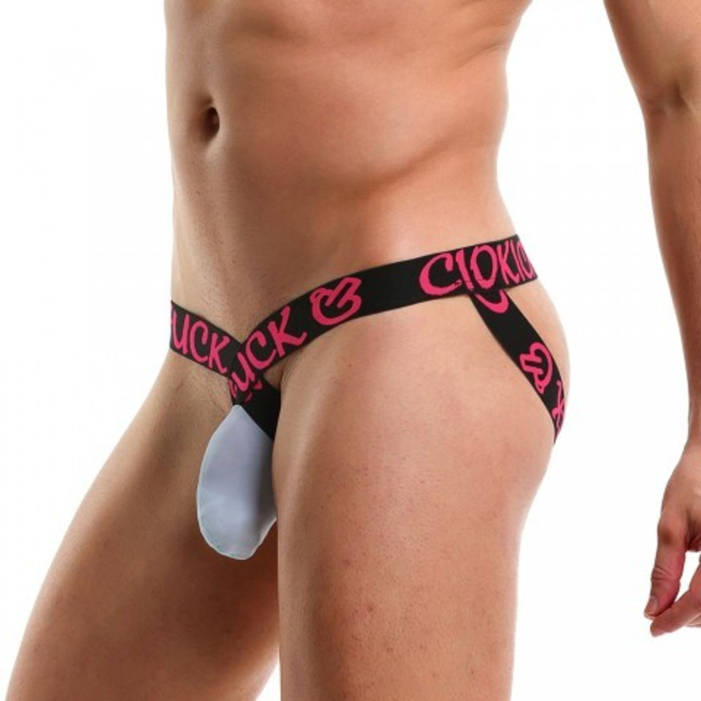 Мужские сексуальные трусики Fuck o'clock белые (S)