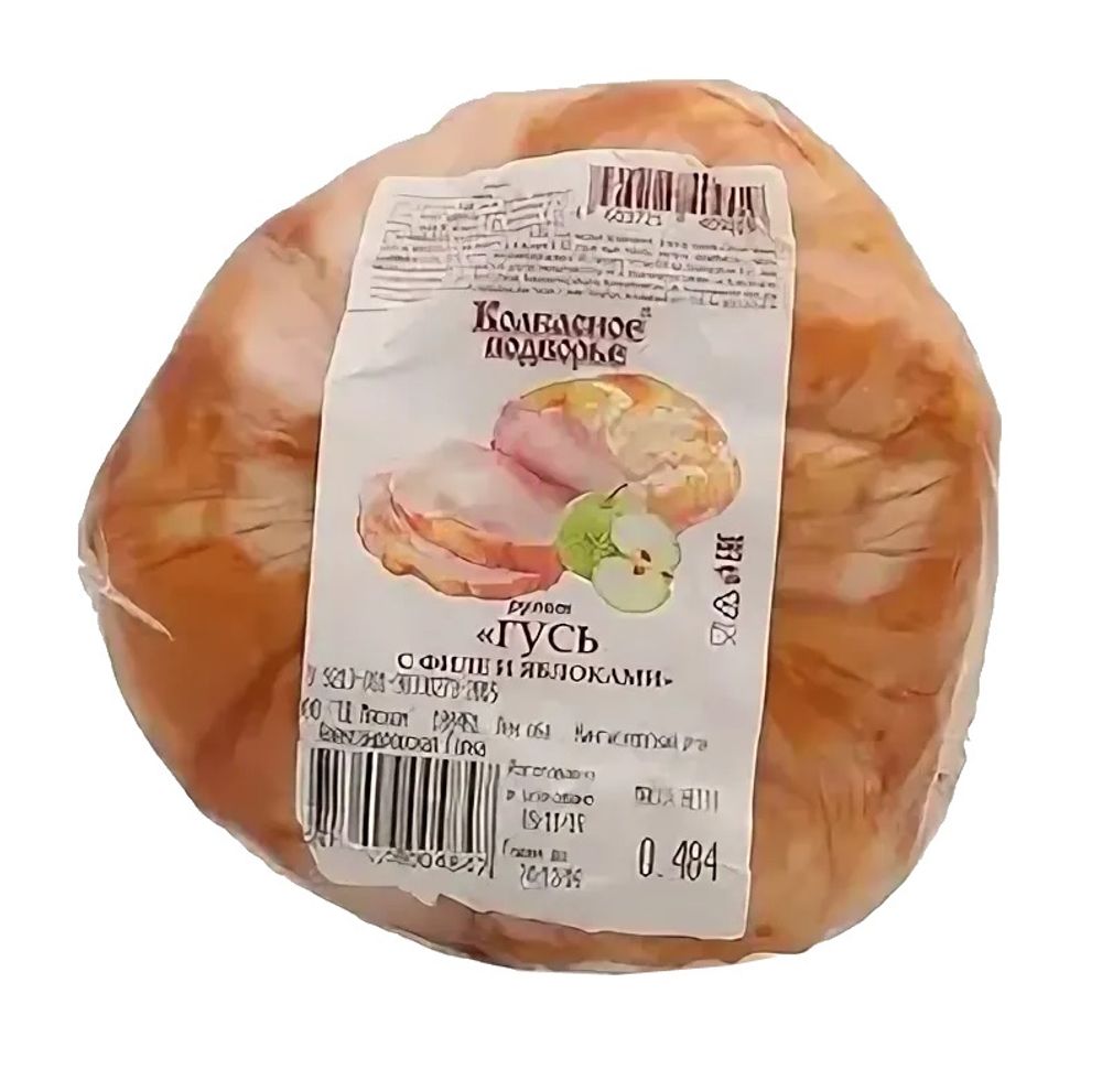 Рулет &quot;Гусь&quot; с филе и яблоками Колбасное подворье - купить с доставкой по Москве и области