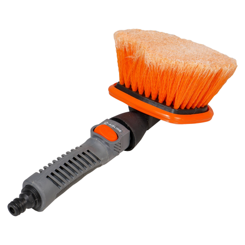 Щетка для мытья на шланг 35 см Airline c мягкой распушенн. щетиной, кнопкой подачи воды