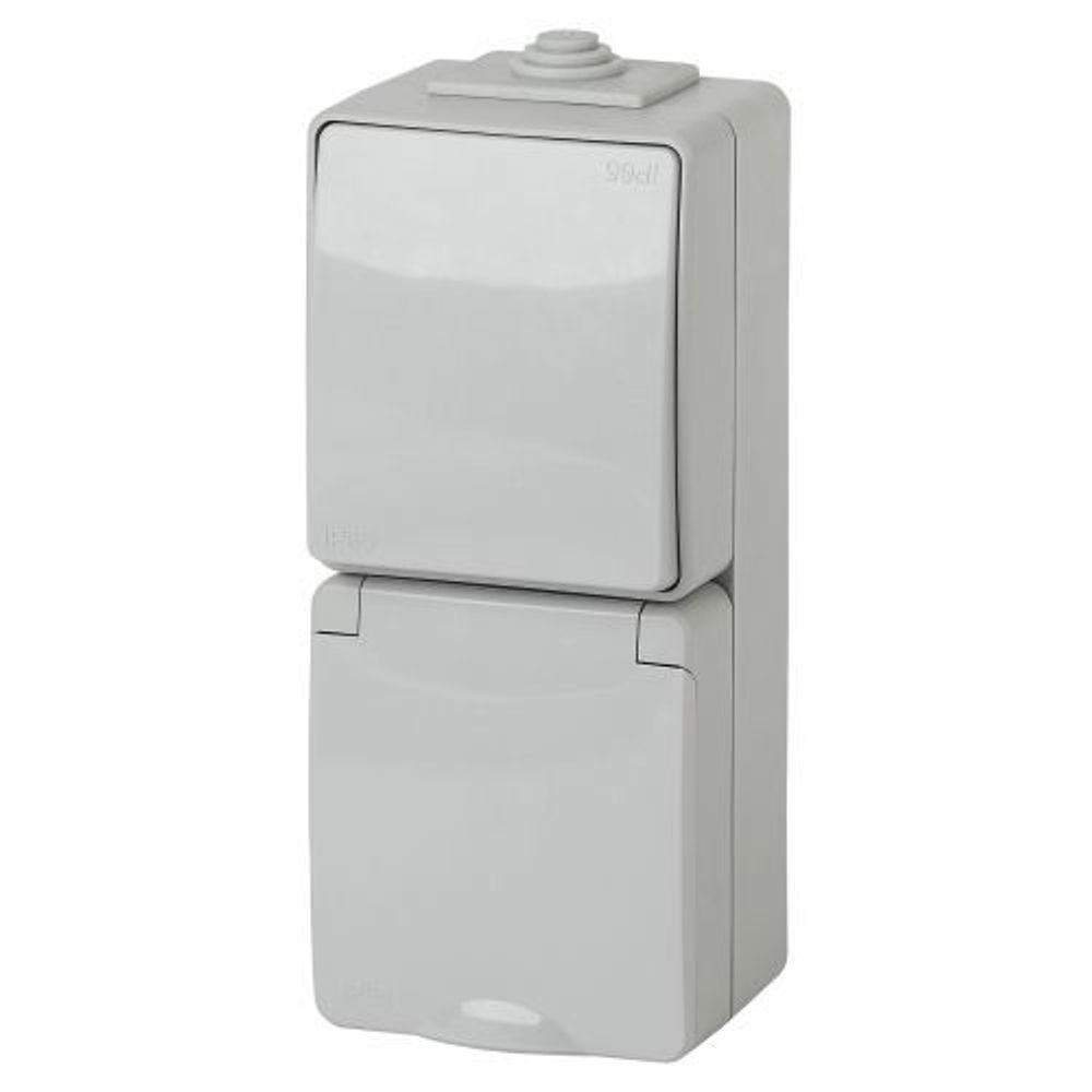 Блок розетка+выкл. ОП Эра Эксперт 11-7607-03 16А(10AX)-250В верт. IP65 сер. ЭРА Б0035998 Блок розетка+выкл. ОП Эра Эксперт 11-7607-03 16А(10AX)-250В верт. IP65 сер. ЭРА Б0035998