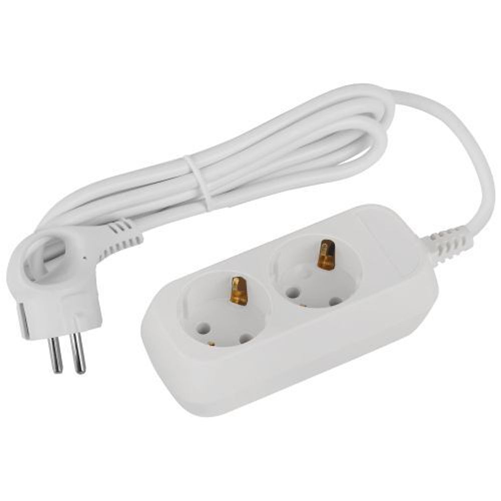 Удлинитель 2х1.5м с заземл. ПВС 3х1 UDL-16-215-E Greenline Эра Б0065079