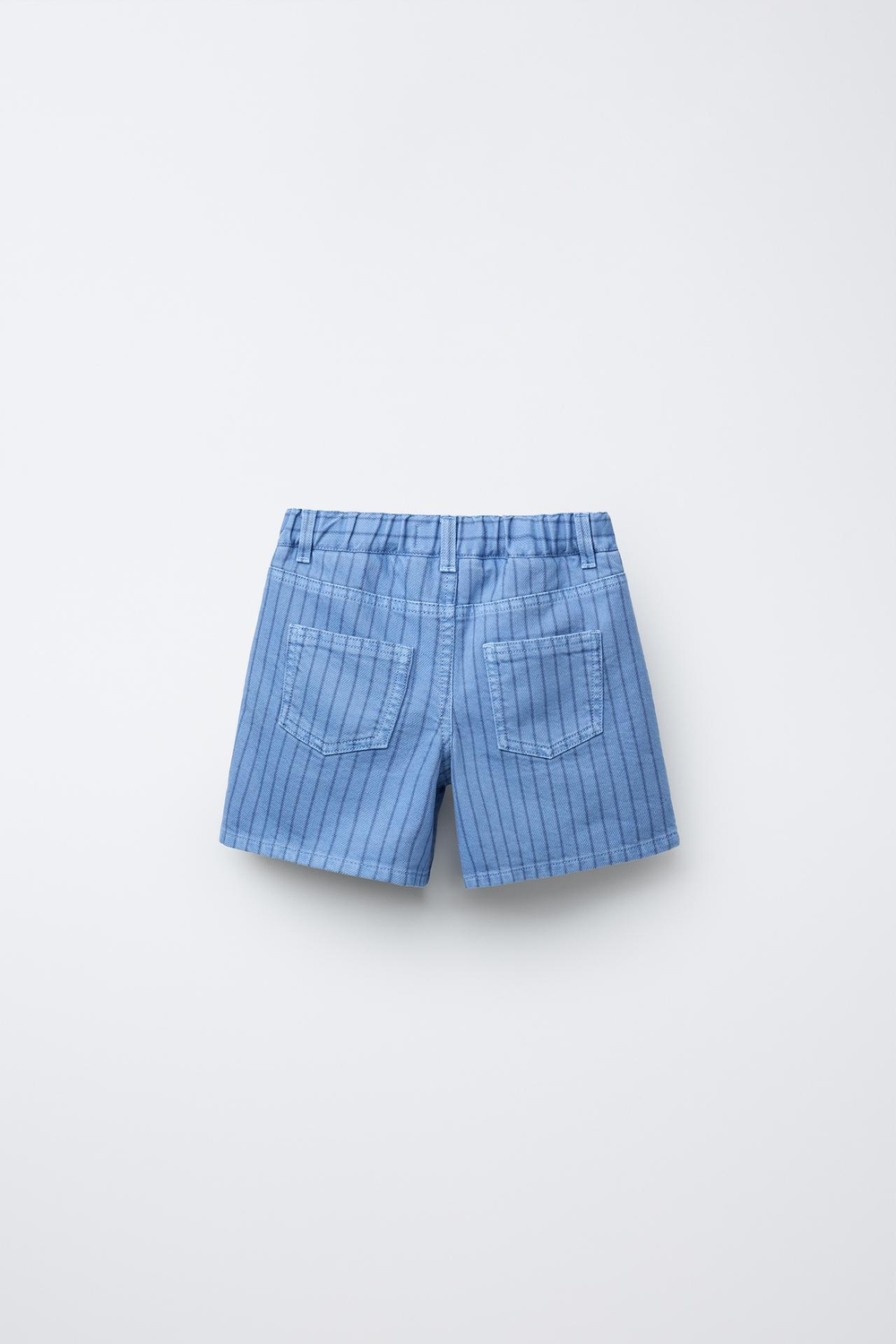 ZARA БЕРМУДЫ В ПОЛОСКУ, ЯРКО-СИНИЙ