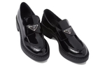 PRADA Chocolate Patent Leather Loafers