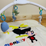 Развивающий коврик "Веселая обезьянка" с проектором, муз., 8 мелод., свет, игрушки 63552