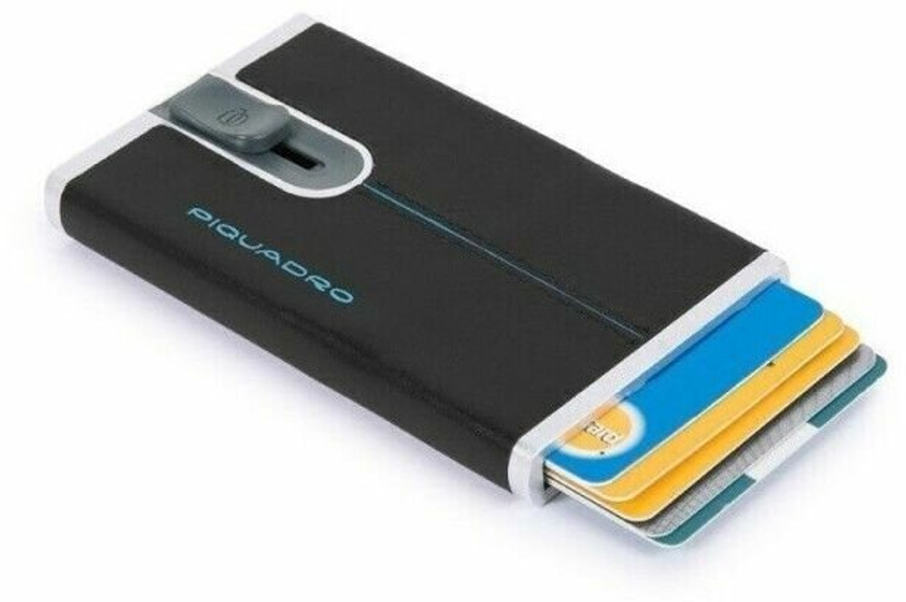 Набор подарочный Piquadro Blue Square CUBOX15B2R/N ремень/чехол для кредитных карт