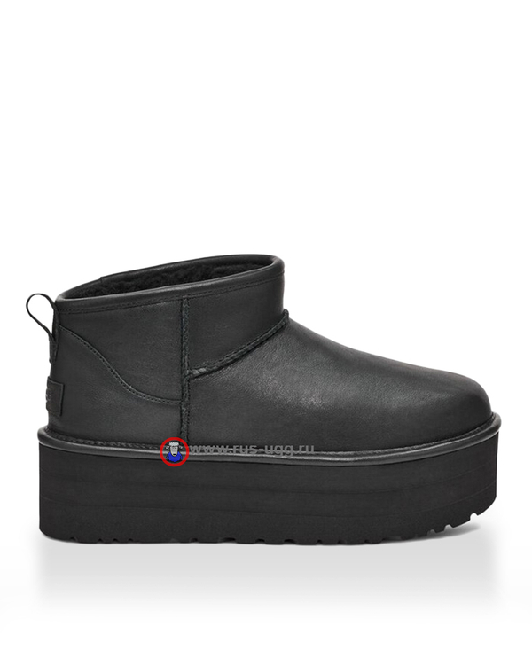 ULTRA MINI PLATFORM LEATHER Black