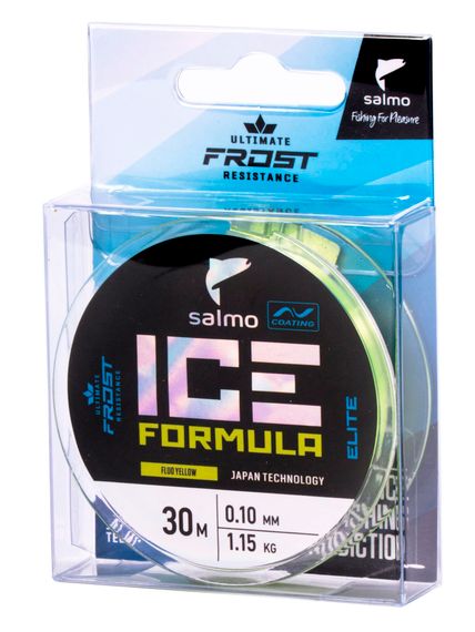 Леска монофильная зимняя Salmo Elite ICE FORMULA Fluo Yellow 030/010
