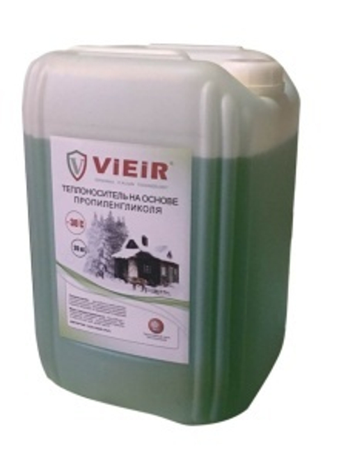 Теплоноситель для отопления -30C ЗЕЛЕНЫЙ - 10Л  "VIEIR"