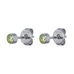 Серьги пусеты Fiore Luna Cubic zirconia Apple Green SWE0128 AG S