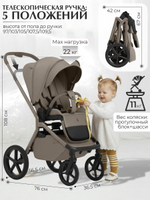 Коляска 4 в 1 Sweet Baby SBL Orso New + автокресло Elegante Plus с базой i-Size ISOFIX DK780 Beige Neo
