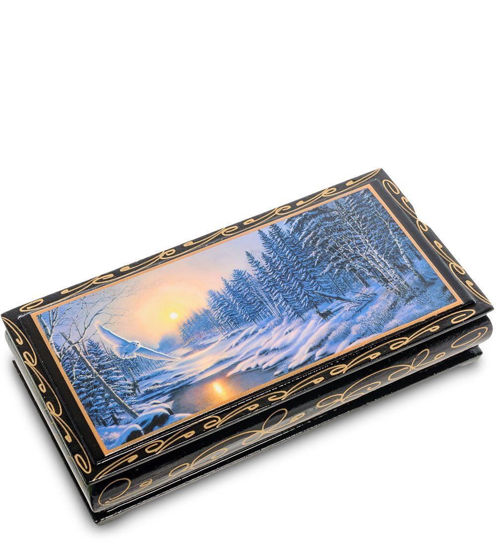 ШК-11/55-A Шкатулка-купюрница в технике декупаж (8х17х4)