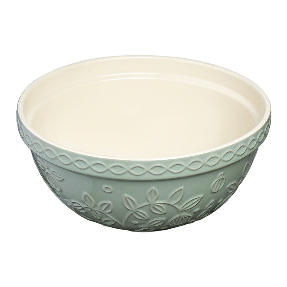 Миска серо-мятного цвета с рельефным узором Ягоды Тайги из коллекции Russian North, 1,5 л