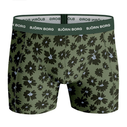 Мужские спортивные боксеры Björn Borg Shorts Sammy BB Fourflower 3P - зеленый