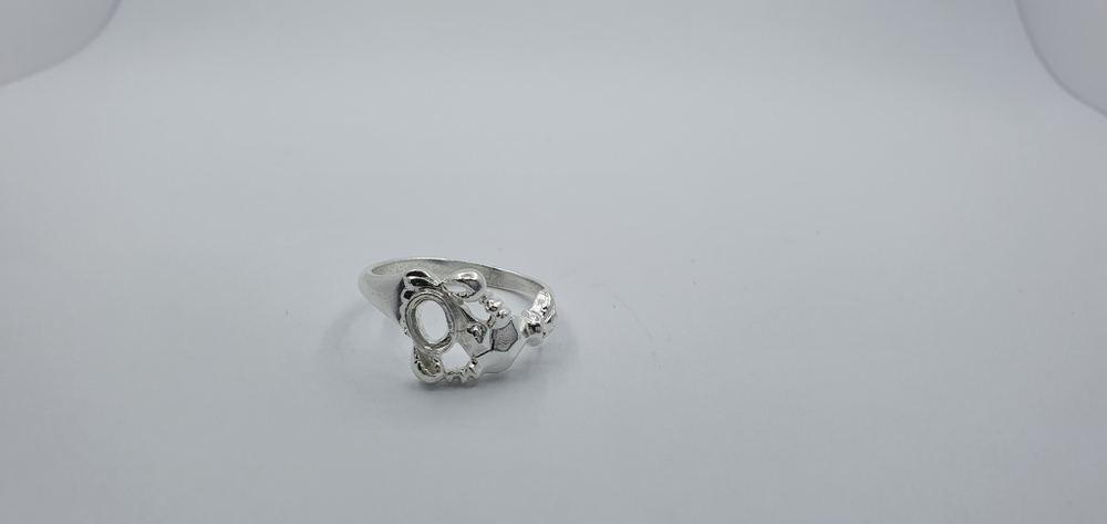 Восковка кольцо "Рак" (овал 5.50 х 3.50 мм - 1 шт.; 1 деталь)