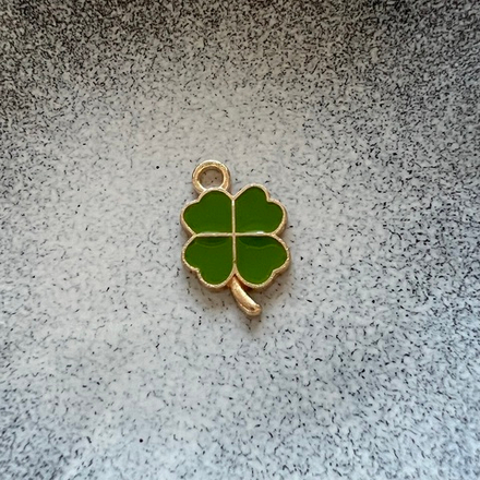 Подвеска четырёхлистный клевер. Фурнитура для изготовления украшений и аксессуаров.