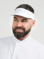 Головной убор - кепка козырек продавца Белый