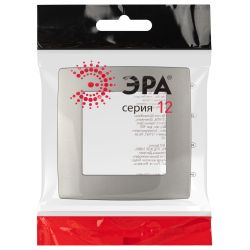 Рамка для розеток и выключателей ЭРА Серия 12 12-5001-16 на 1 пост, титан