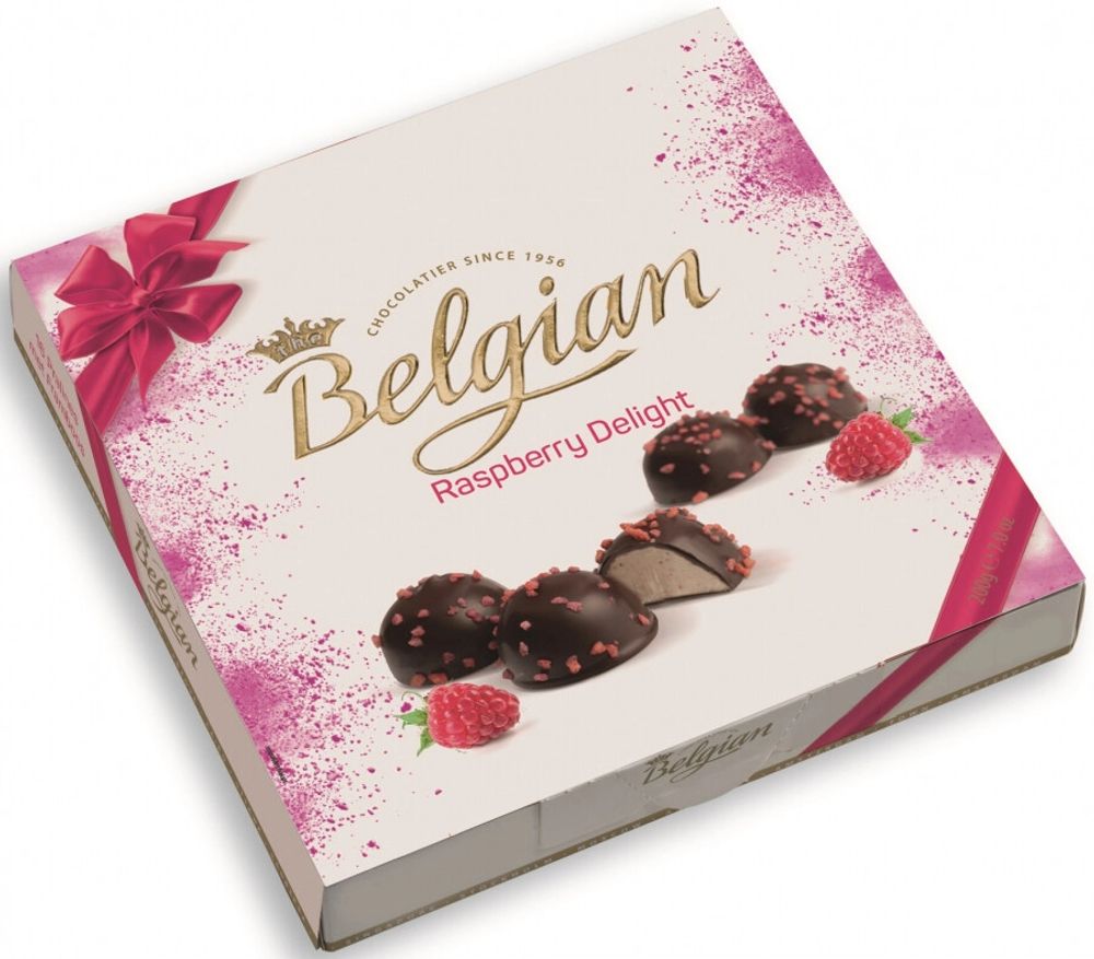 Шоколад Бельгиан Пралине со Вкусом Малины / The Belgian Raspberry Delight Pralines 200г