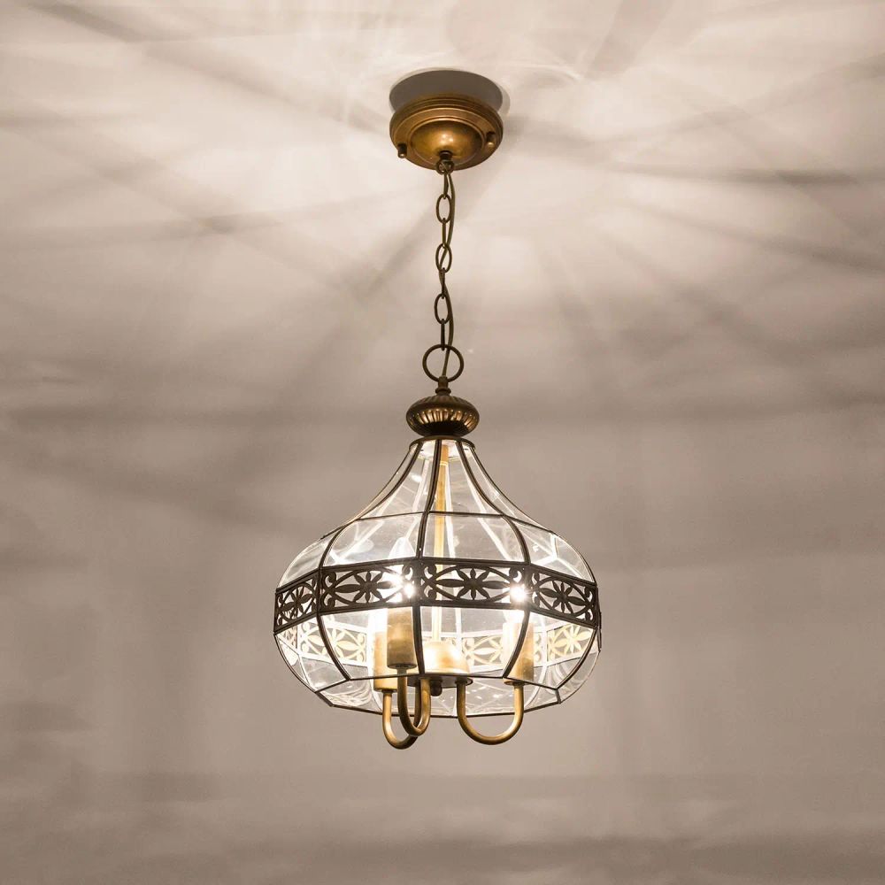 Citilux Гера-2 CL444230 Люстра подвесная витражная Бронза