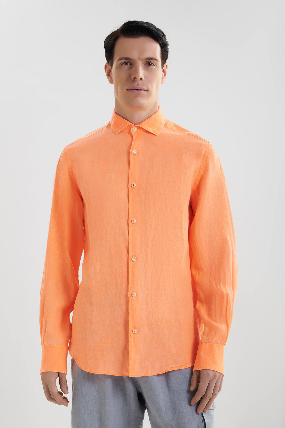 Рубашка MC Saint Barth Pamplona оранжевый неон