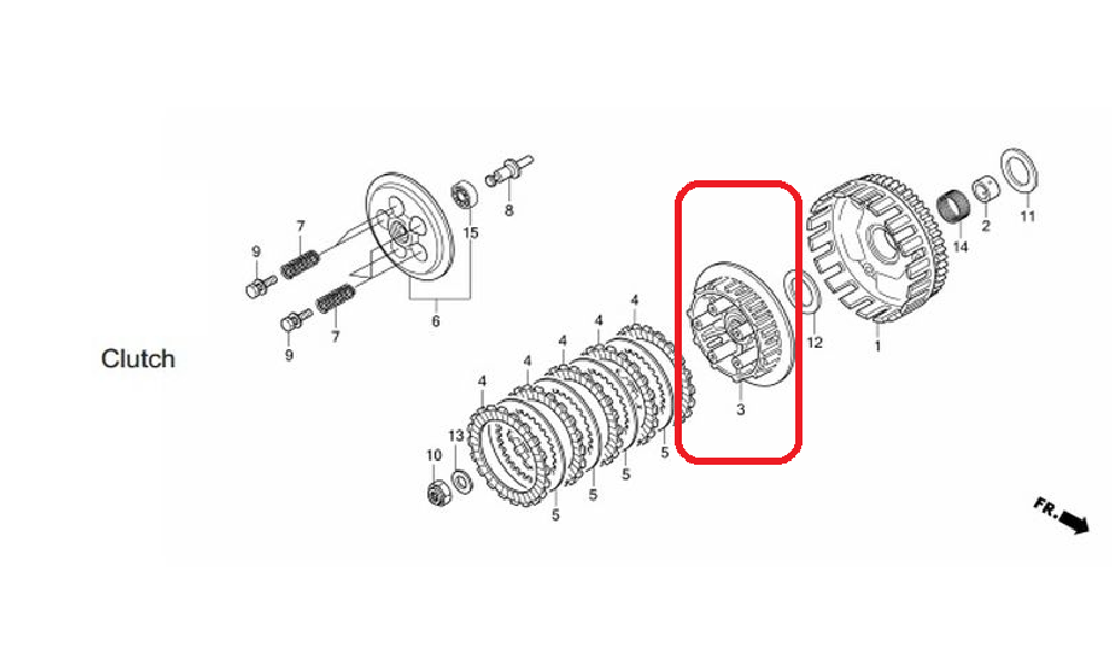 22121-KYJ-902. CENTER, CLUTCH