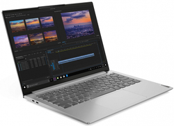 Ноутбук Lenovo Yoga Slim7 Pro 14ACH5, 14", IPS, AMD Ryzen 5 5600H 3.3ГГц, 8ГБ, 512ГБ SSD, NVIDIA GeForce MX450 - 2048 Мб, Windows 10 Home, 82NJ0002RK, серебристый
