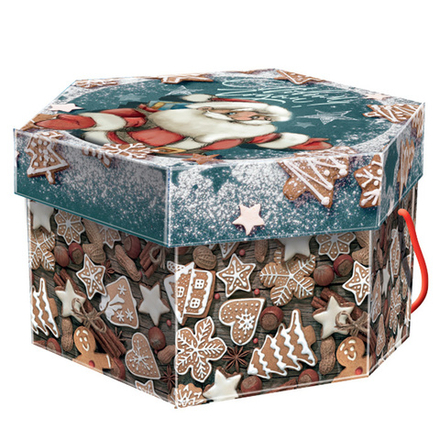 Шестигранник Дед Мороз большой