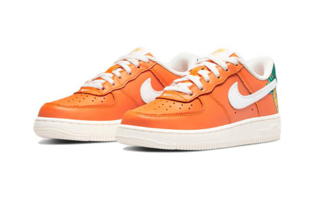 Middle-aged children's Nike Air Force 1 LV8 casual non-slip wear-resistant lightweight low-top sneakers magma orange