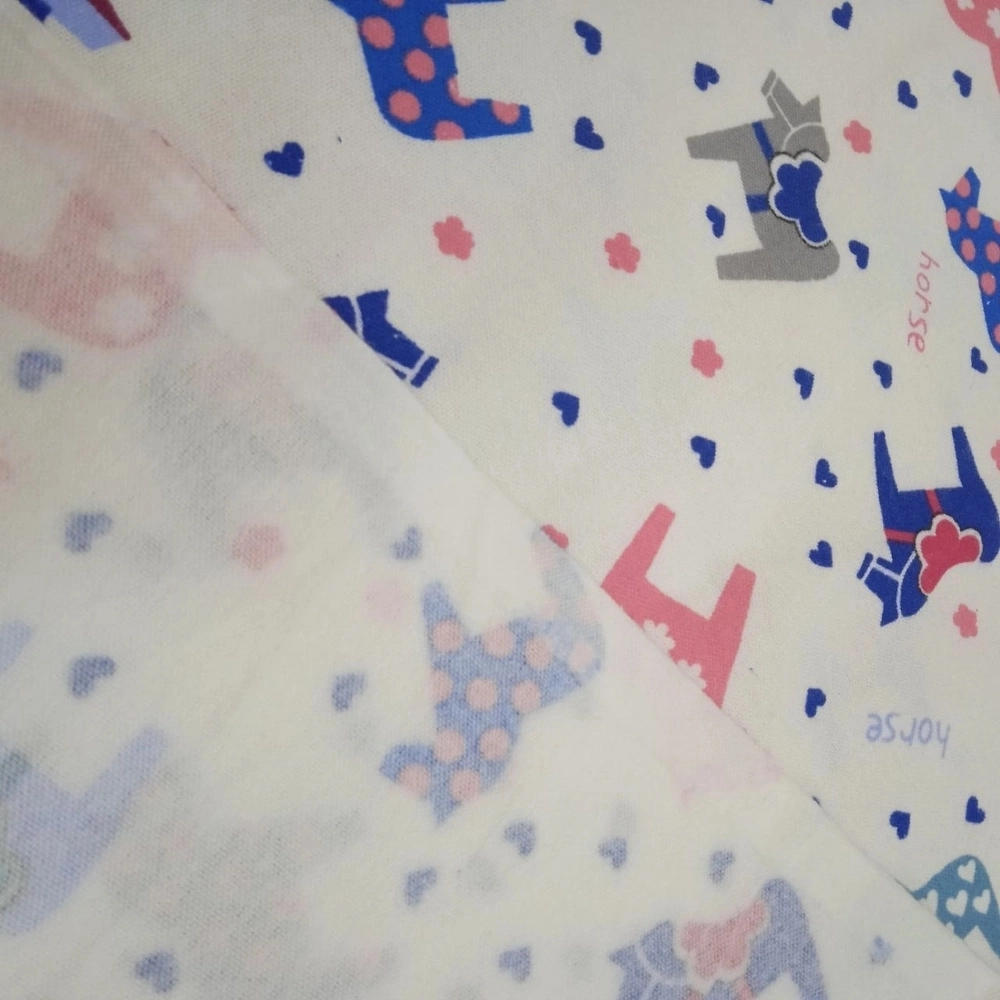 Фланель Тейково шир 90см  "Лошадки", хлопок 100%