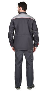 Куртка "Сириус-Фаворит-Люкс" (т.серый/серый) удл.