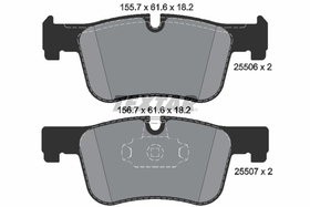 TEXTAR - 2550601-TET - Brake Pad Set, disc brake