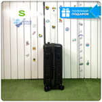 Маленький чемодан Mironpan Model 74, Черный, S с расширителем