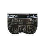 Мужские трусы брифы черные с принтом DARKZONE DZN6387