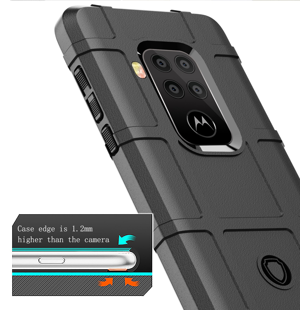 Чехол для Motorola Moto One Pro (One Zoom/P40 Note) цвет Black (черный), серия Armor от Caseport