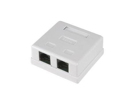 Настенная розетка Ripo, 2 портa, Cat.5e (Класс D), 100МГц, RJ45/8P8C