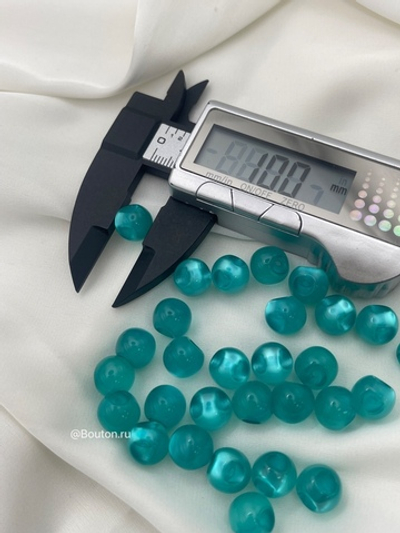 Пуговицы лунные лазурные на скрытой ножке