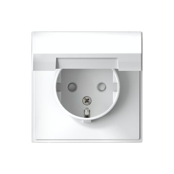 Розетка ArtGallery 16А IP20 с заземл. защ. шторки с крышкой механизм бел. SE GAL000146