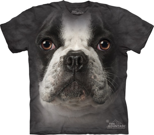 Футболка Mountain с изображением французского бульдога - French Bulldog Face
