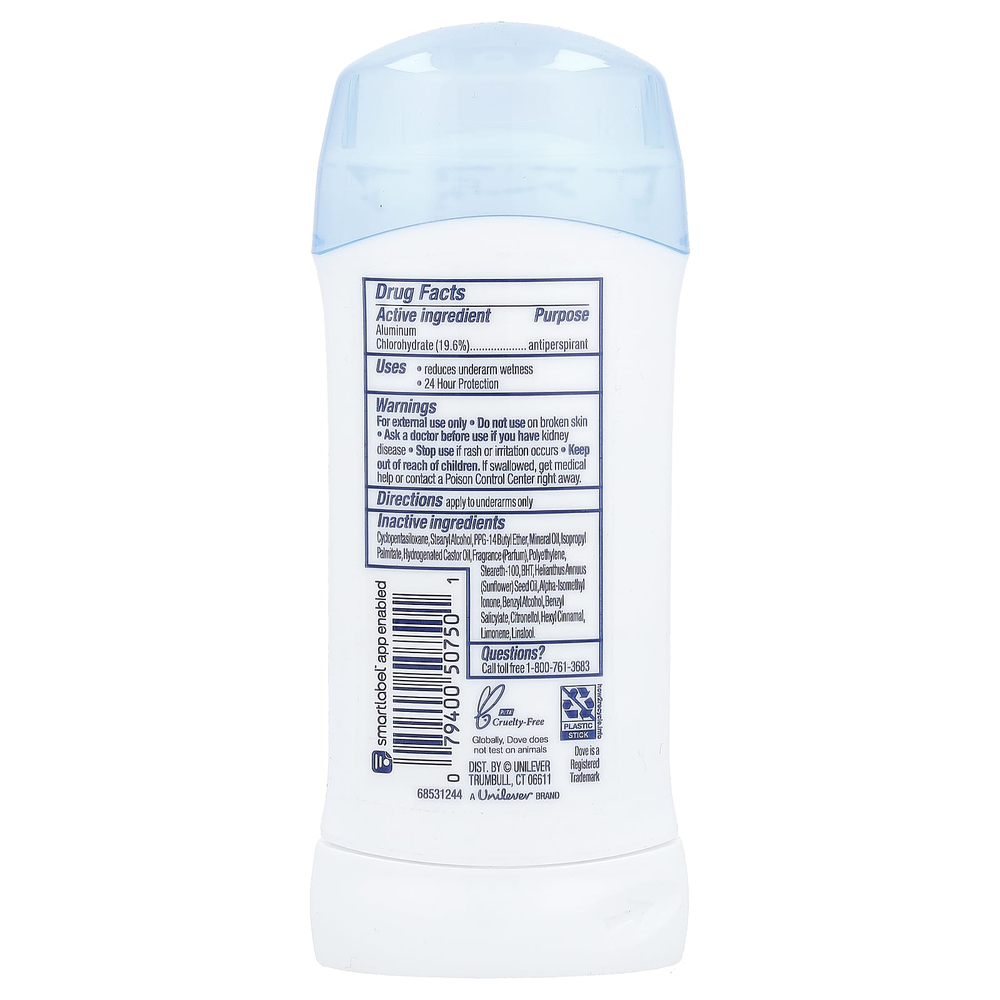 Dove, Дезодорант-антиперспирант, свежий, 74 г (2,6 унции)